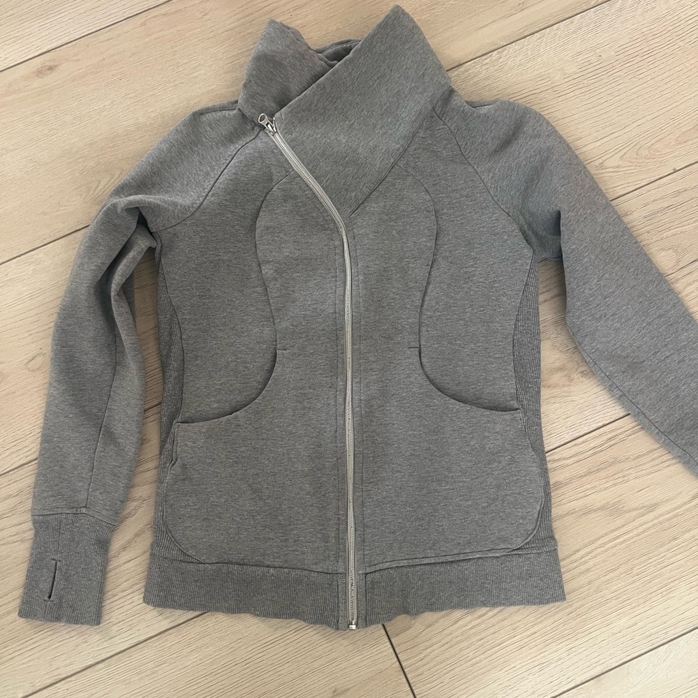 Lululemon Athletica Gray Bomber Jacket